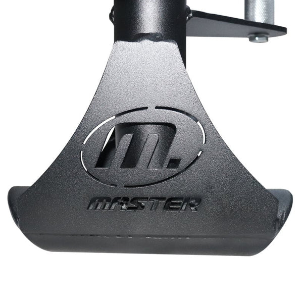 Master Fitness Open Dead Lift Bar – närbild av open dead lift-barens fotplatta