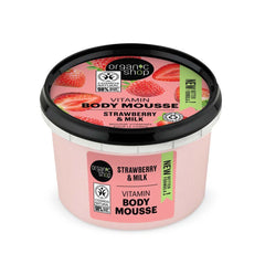 Organic Shop Body Mousse Strawberry Yoghurt 250 ml