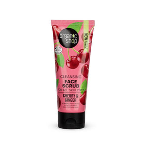 Organic Shop Cleansing Face Scrub Ginger Cherry 75 ml