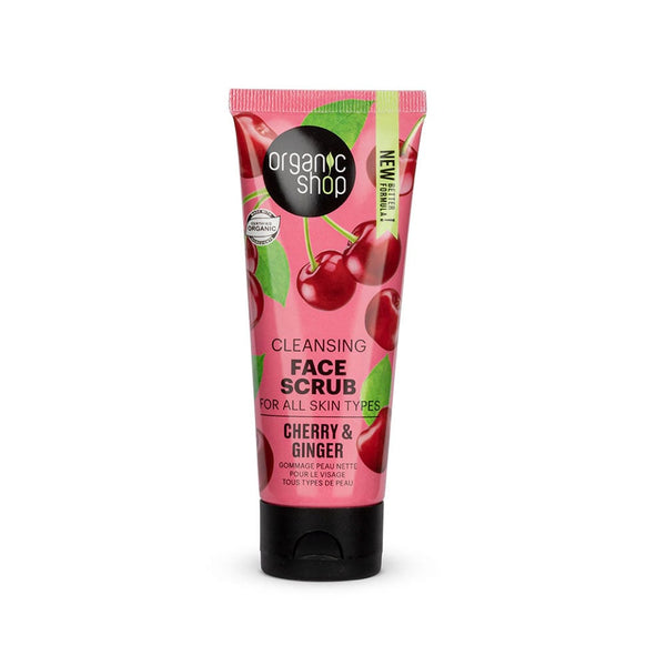 Organic Shop Cleansing Face Scrub Ginger Cherry 75 ml