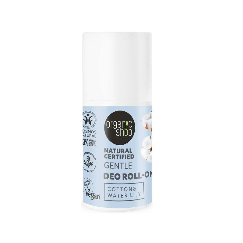 Organic Shop Gentle Deo Roll-On Cotton & Water Lily 50 ml