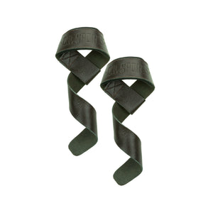 C.P. Sports Padded Leather Lifting Straps Brown