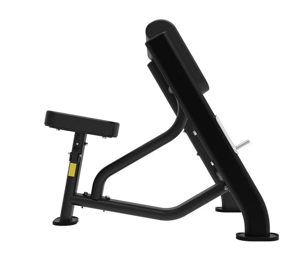 Impulse Seated Preacher Curl Svart (IT7002) – preacher curl-bänk från sidan