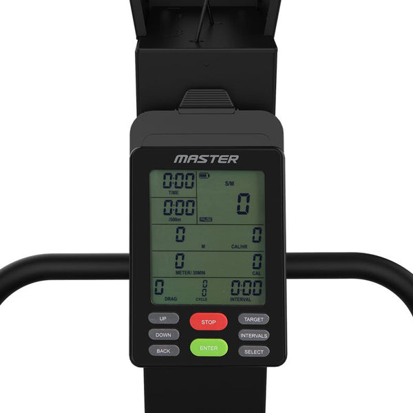 Master Fitness Skitrainer S120 Air – närbild av SkiTrainer-displayen