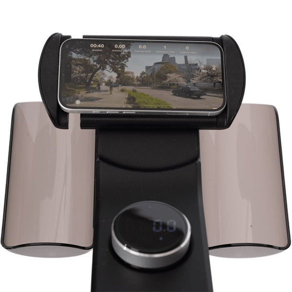Master Fitness Spinning S4030 – telefon monterad i hållaren på styret
