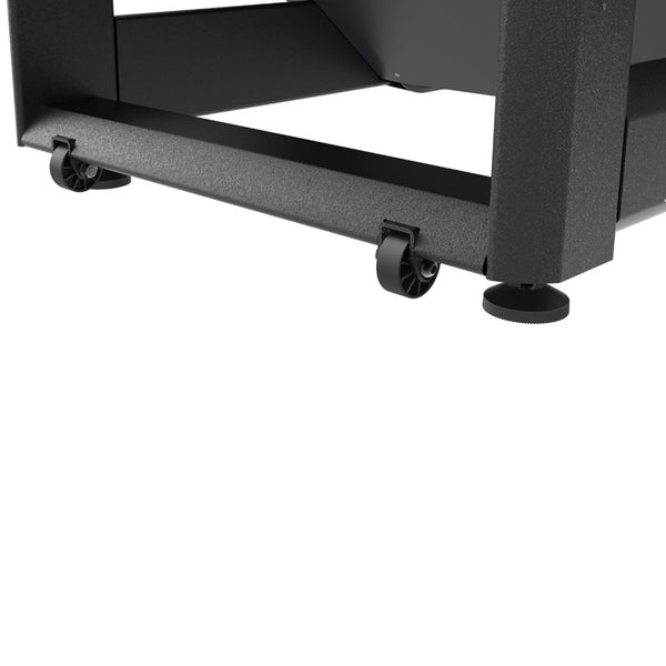 Impulse Stair Climber 700 Trappmaskin Svart – närbild av trappmaskinens bas och transporthjul