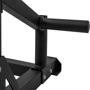 Master Fitness Halfrack Ställning XT4.6 – närbild av säkerhetsarm och handtag