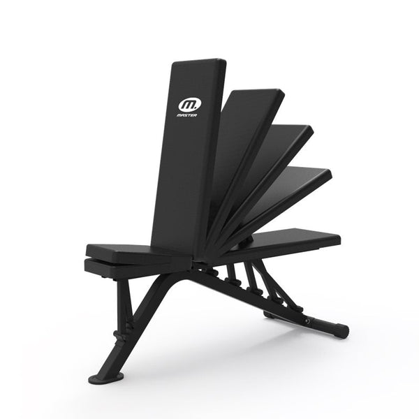 Master Fitness Träningsbänk Home – justerbar träningsbänk med flera rygglägen