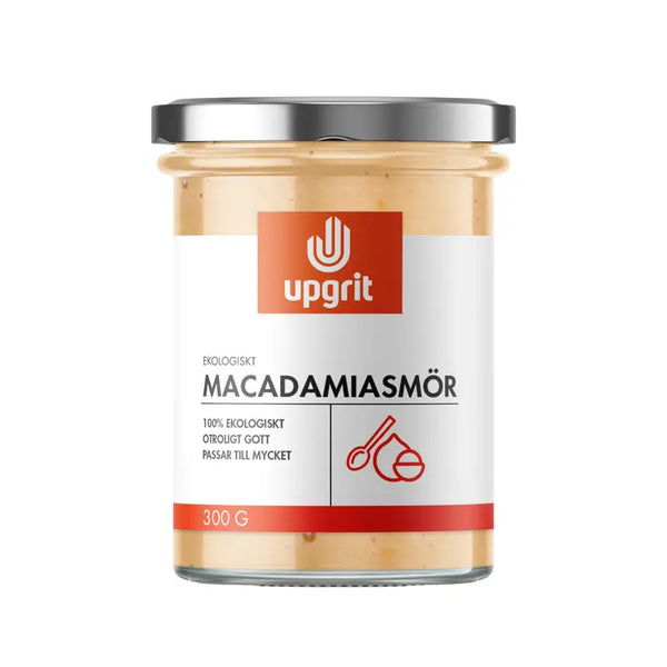 Upgrit Ekologiskt Macadamiasmör 300 g