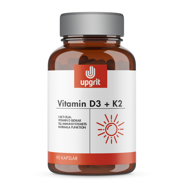 Upgrit Vitamin D3 + K2 90 kapslar