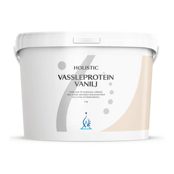 Holistic Vassleprotein 5 kg – Vanilj 5 kg i hink