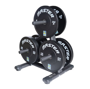 Master Fitness Viktställ Gold 50 mm – viktställ med viktskivor framifrån