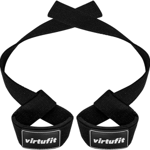 VirtuFit Padded Lifting Straps Black
