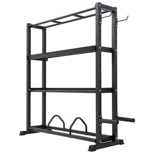 Master Fitness X-Fit Storage Rack – förvaringsrack tomt i trekvartsvy
